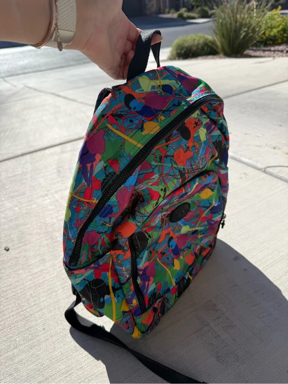 Kipling art party hike backpack